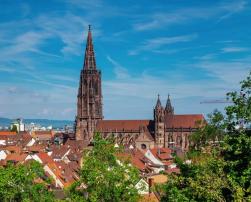 View of the city of Freiburg, Germany