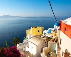 greece island building houses