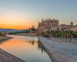 View of the city of Palma de Mallorca, Spain