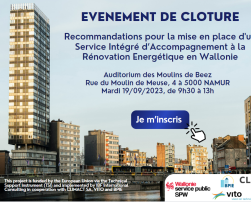 Evenement de cloture: Soutien a la vague de renovation en Wallonie, 19 septembre 2023