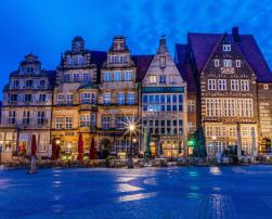 Buildings in the city of Bremen, Germany