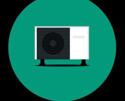 Illustration of a heat pump