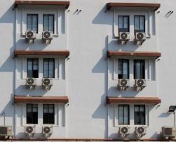 Air conditioners in a building