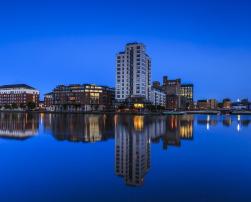 City of Dublin, night view