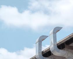 metal chimney sky rooftop