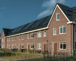 modern building solar panel