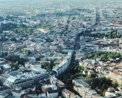 berlin aerial view buildings