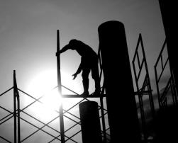 Construction worker on site