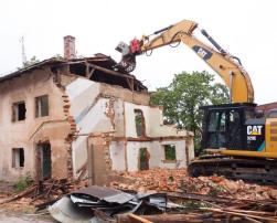 Old house demolition
