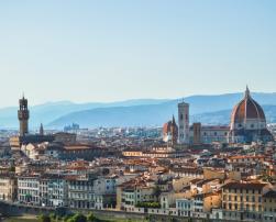 florence city view landscape buildings