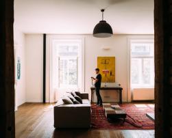 person inside living room house
