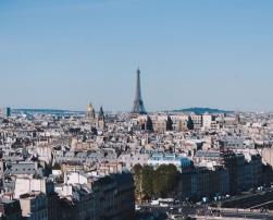 Overview of the city of Paris, France
