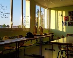school building indoor chairs