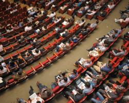 Event venue with audience