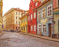 Street in Riga, Latvia