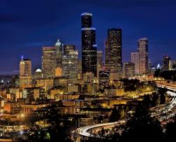 Illuminated city