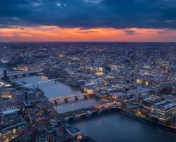 London at sunset