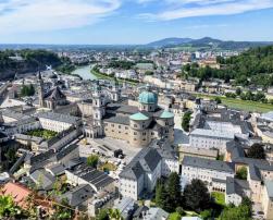 salzburg aerial view green roof