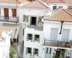 The house in Skopelos being renovated