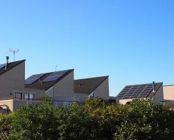 houses with solar panels