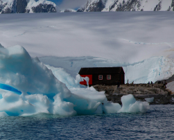 A building in the Antartic