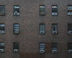 AC outdoor units on a building