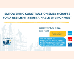 Empowering SMEs & Crafts for a resilient & sustainable built environment