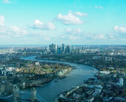 Areal view of London