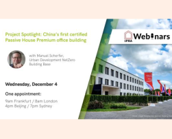 China's first certified Passive House Premium office building