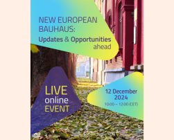 New European Bauhaus: updates and opportunities ahead