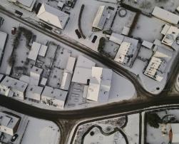 A snowy town in Denmark
