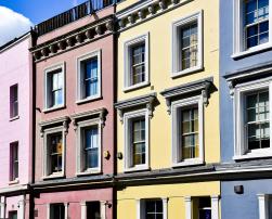 Colorful terraced houses