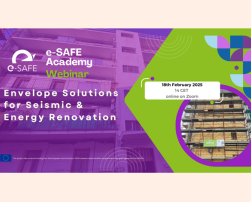 2nd e-SAFE Academy Webinar: “Envelope Solutions for Seismic and Energy Renovation”
