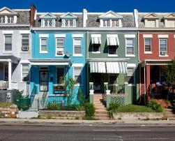 Colorfull terraced houses
