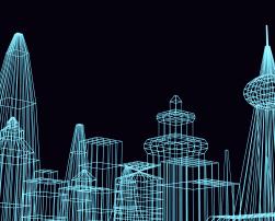 Lines resembling buildings