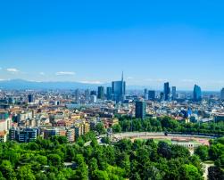 A view of Milan