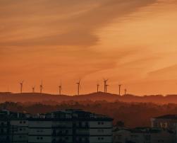 Wind turbines and buildings