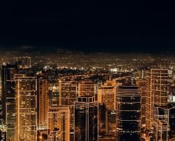Buildings and lights