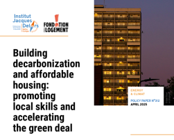 Building decarbonization and affordable housing: promoting local skills and accelerating the green deal