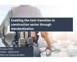 Enabling the twin transition in construction sector through standardization