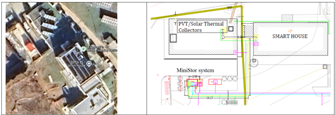 Figure 2. Location of the MiniStor in the Thessaloniki site.